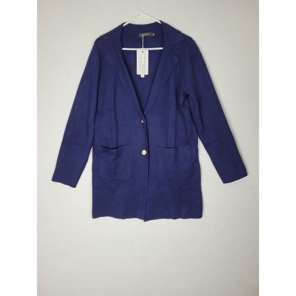 MEROKEETY Women Cardigan Casual Long Sleeve Open Front Knit Long Cardigan Medium - Picture 2 of 6